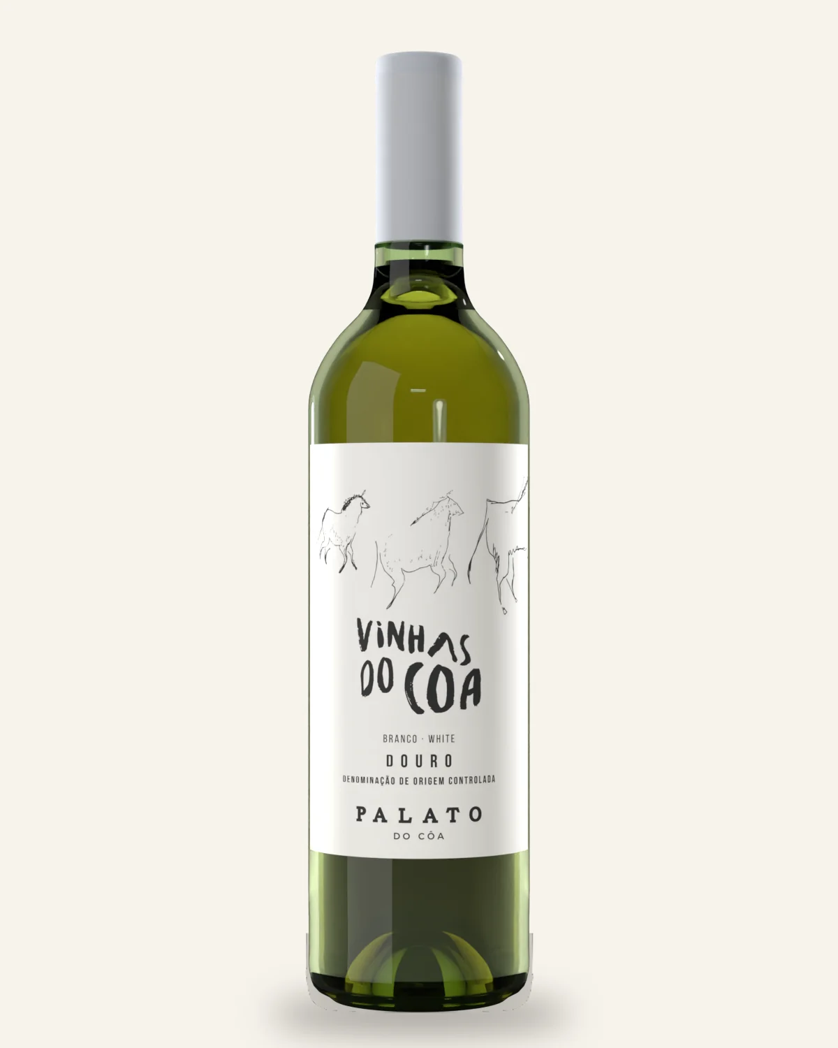 Vinhas do Côa Branco — a garrafa em cena