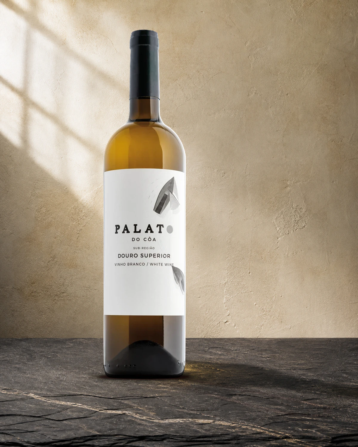 Palato do Côa Branco — a garrafa em cena