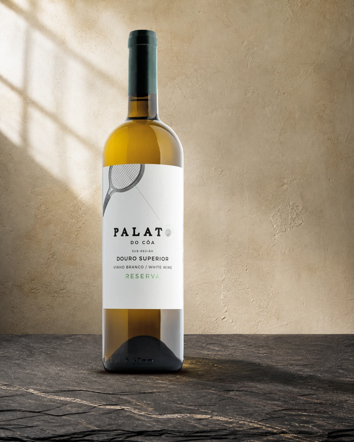 Palato do Côa Branco Reserva — a garrafa em cena