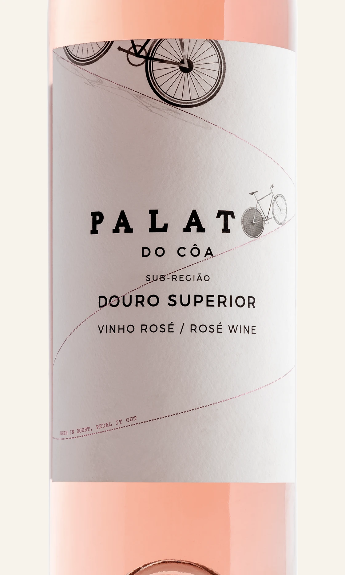 Palato do Côa Rosé — detalhe do rótulo