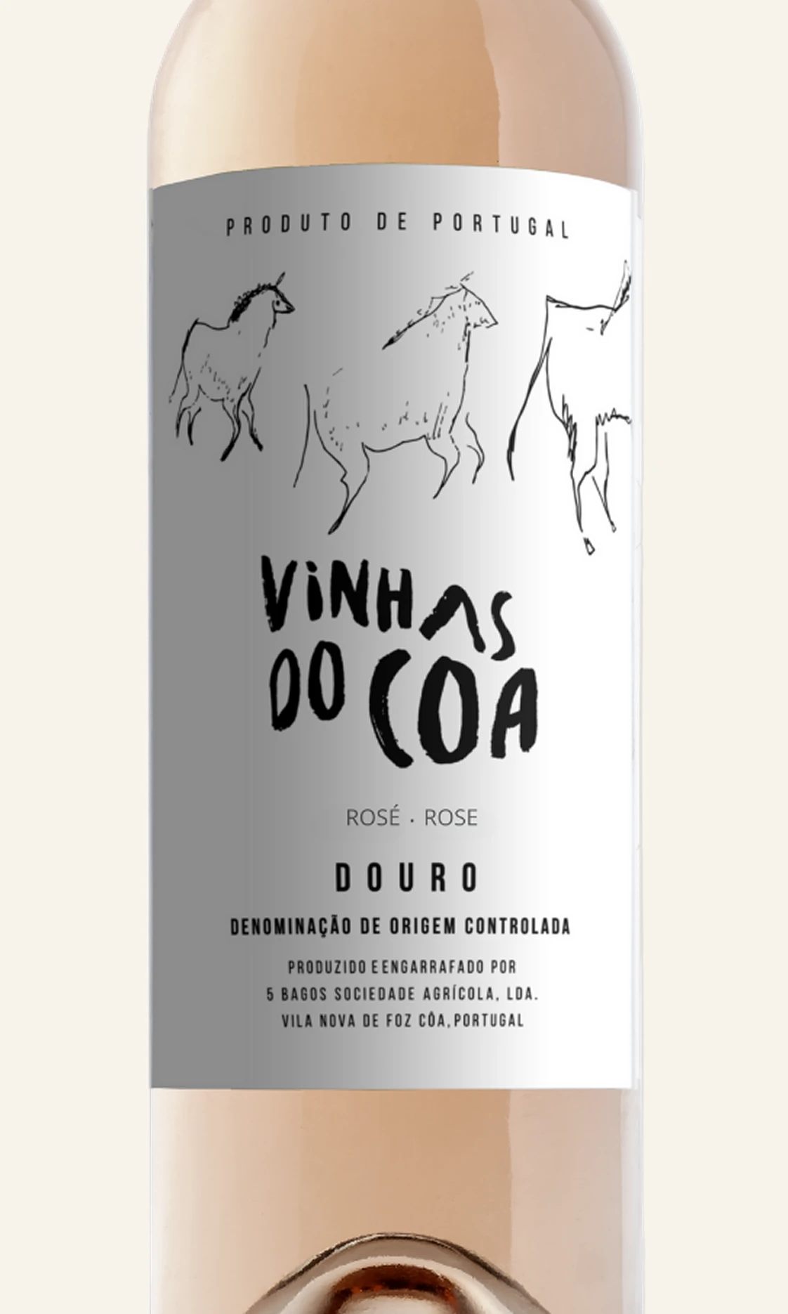 Vinhas do Côa Rosé — detalhe do rótulo